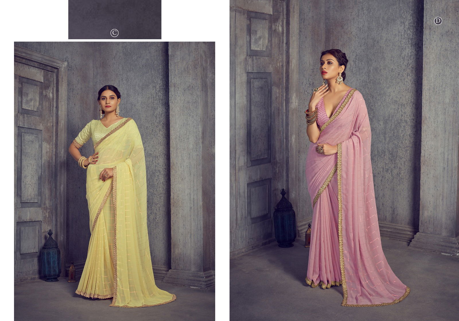 Ynf Filmora Sequence Georgette Sarees Catalog
